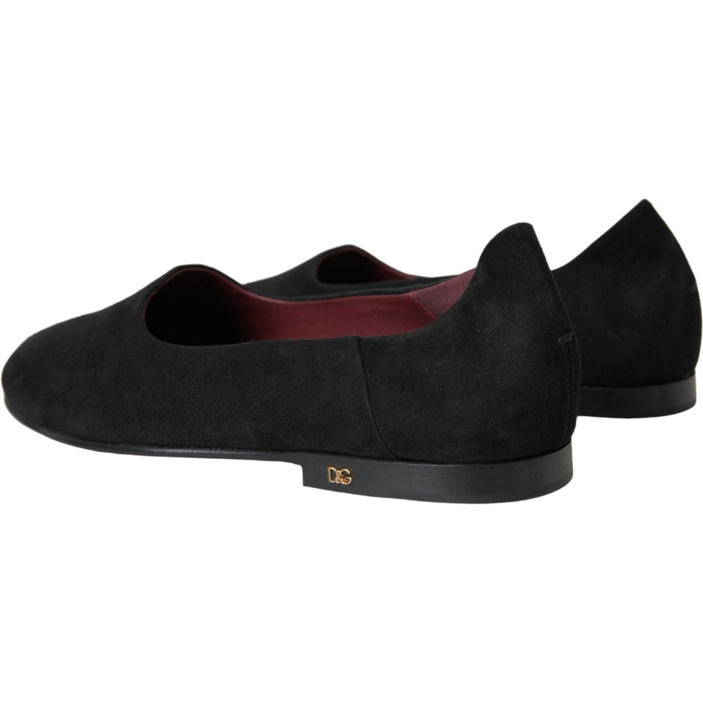 Dolce & Gabbana Black Suede Loafers Formal Dress Slip On Shoes Dolce & Gabbana