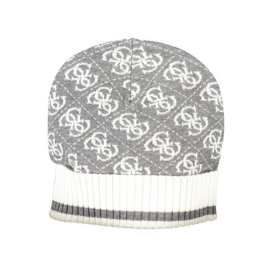 Guess Jeans Gray Polyester Hats & Cap Guess Jeans