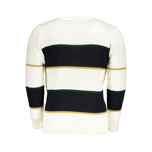 U.S. Grand Polo White Fabric Sweater U.S. Grand Polo