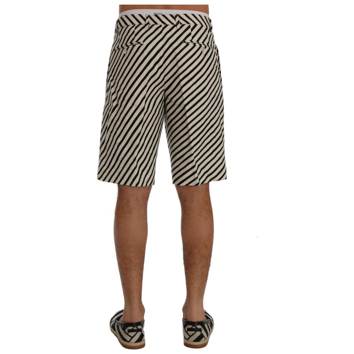 Dolce & Gabbana Striped Hemp Casual Shorts Dolce & Gabbana