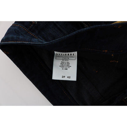 Costume National Blue Cotton Regular Fit Denim Jeans