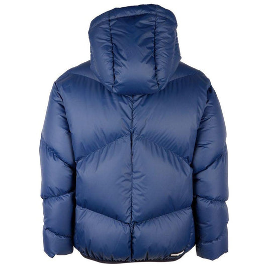 Centogrammi Elegant Blue Feather Down Jacket Centogrammi