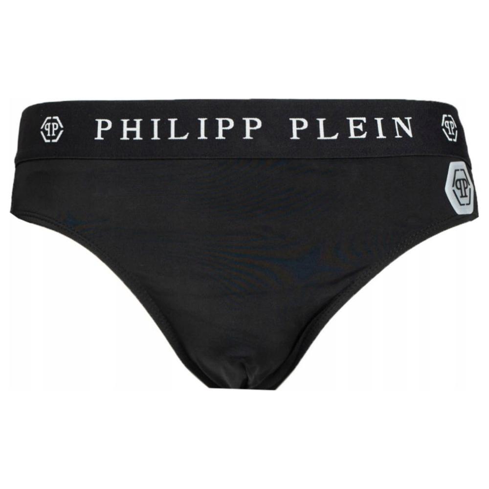 Philipp Plein Sleek Nylon Swim Briefs with Iconic Logo Detail Philipp Plein