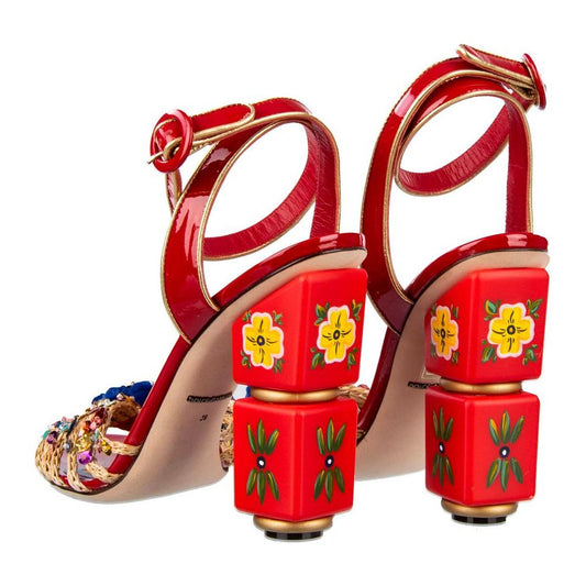 Dolce & Gabbana Sicilian Elegance Leather Clogs Dolce & Gabbana