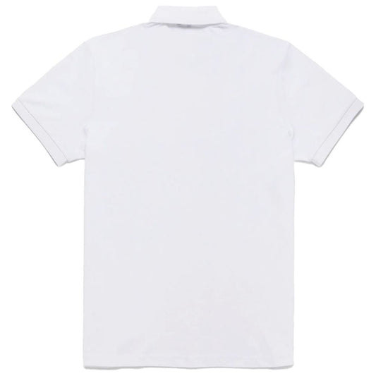 Refrigiwear Elegant White Polo with Embroidered Logo Refrigiwear