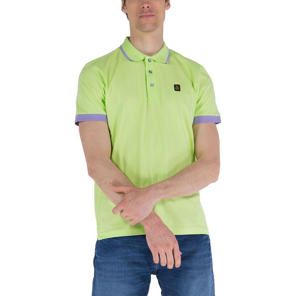 Refrigiwear Contrast Collar Cotton Polo Shirt Refrigiwear