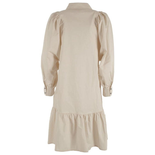 Yes Zee Beige Cotton Women Dress Yes Zee