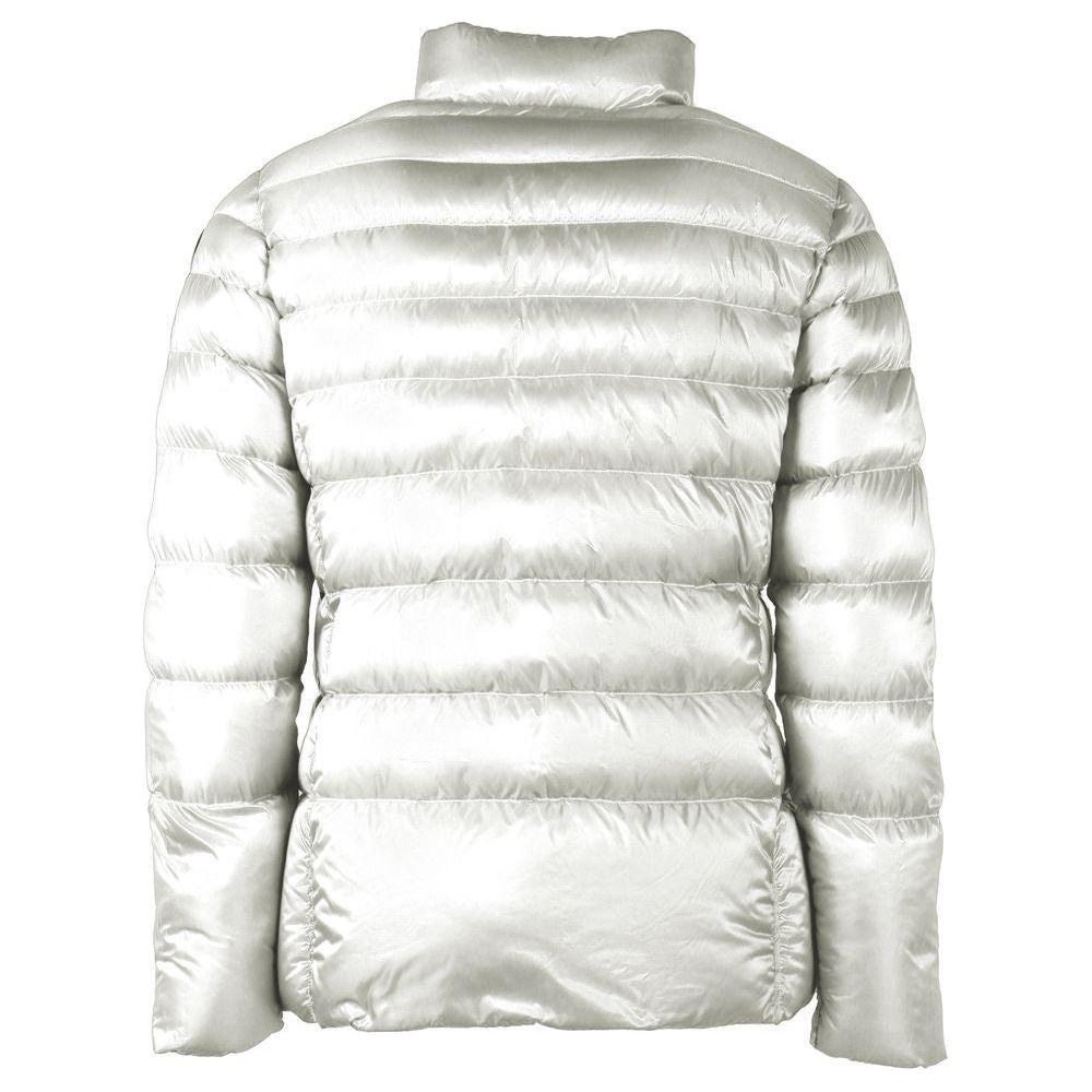 Centogrammi Reversible White Nylon Hooded Jacket Centogrammi