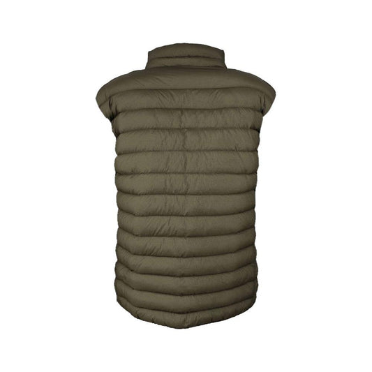 Centogrammi Chic Duck Down Padded Nylon Vest in Green Centogrammi