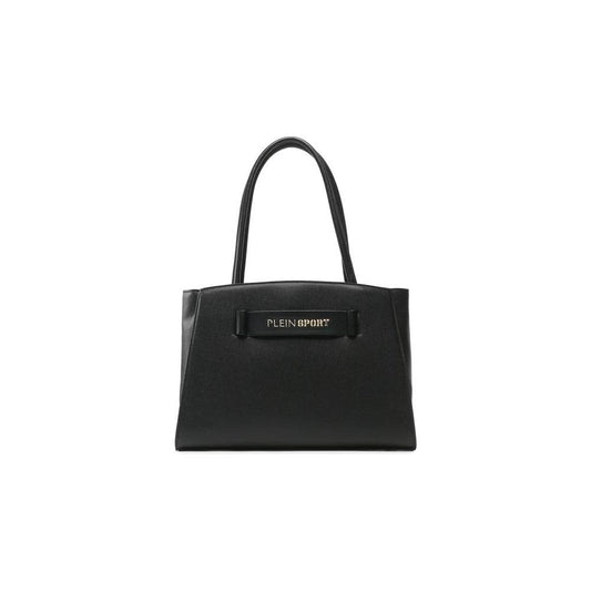 Plein Sport Chic Ebony Tote with Silver Logo Accent Plein Sport