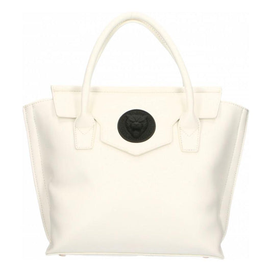 Plein Sport Elegant White Handbag With Magnetic Closure Plein Sport