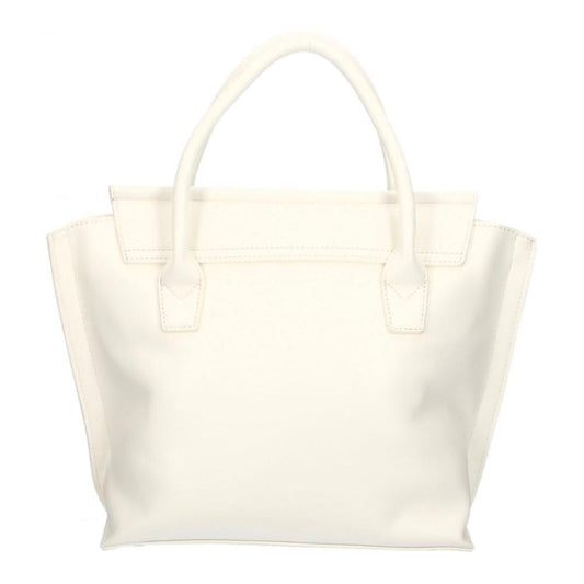 Plein Sport Elegant White Handbag With Magnetic Closure Plein Sport