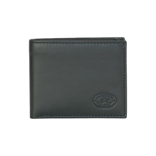 La Martina Elegant Black Leather Wallet MAN WALLETS La Martina