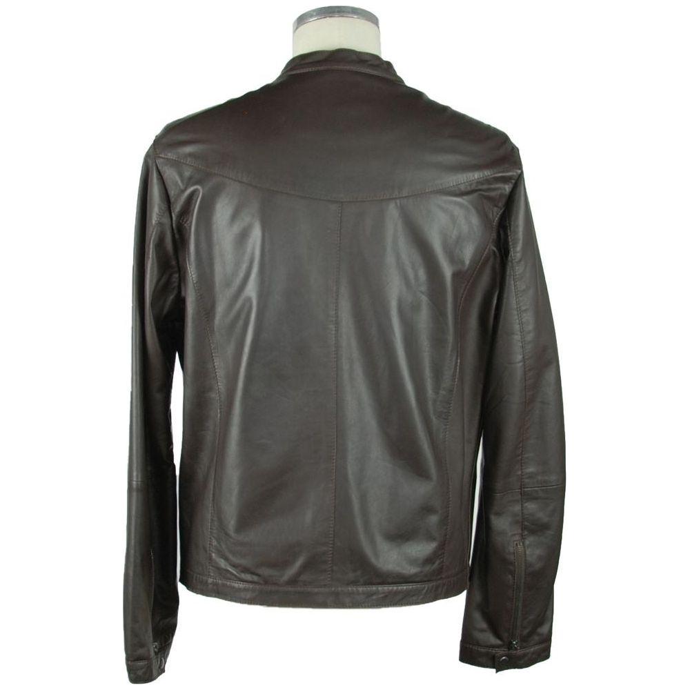 Emilio Romanelli Elegant Leather Jacket Emilio Romanelli