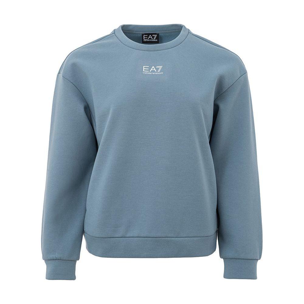 EA7 Emporio Armani Chic Blue Polyester Sweater by EA7 EA7 Emporio Armani