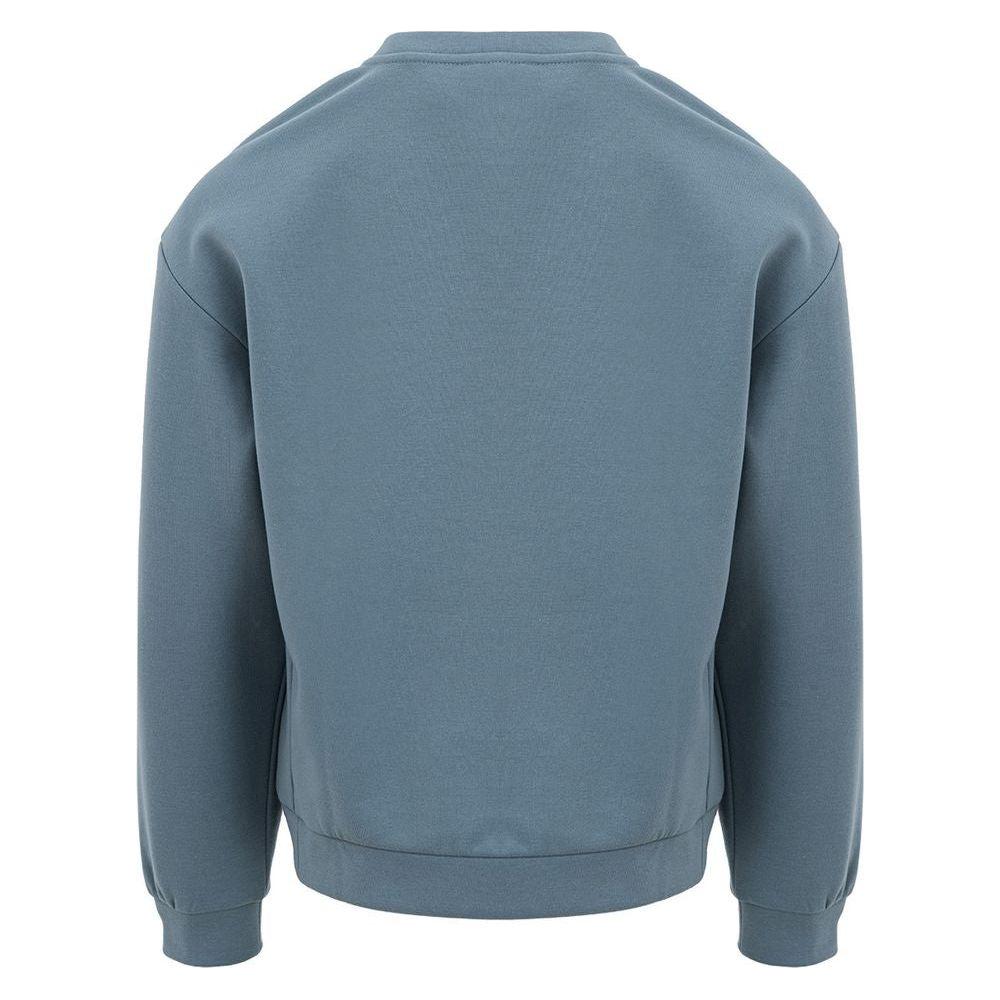 EA7 Emporio Armani Chic Blue Polyester Sweater by EA7 EA7 Emporio Armani