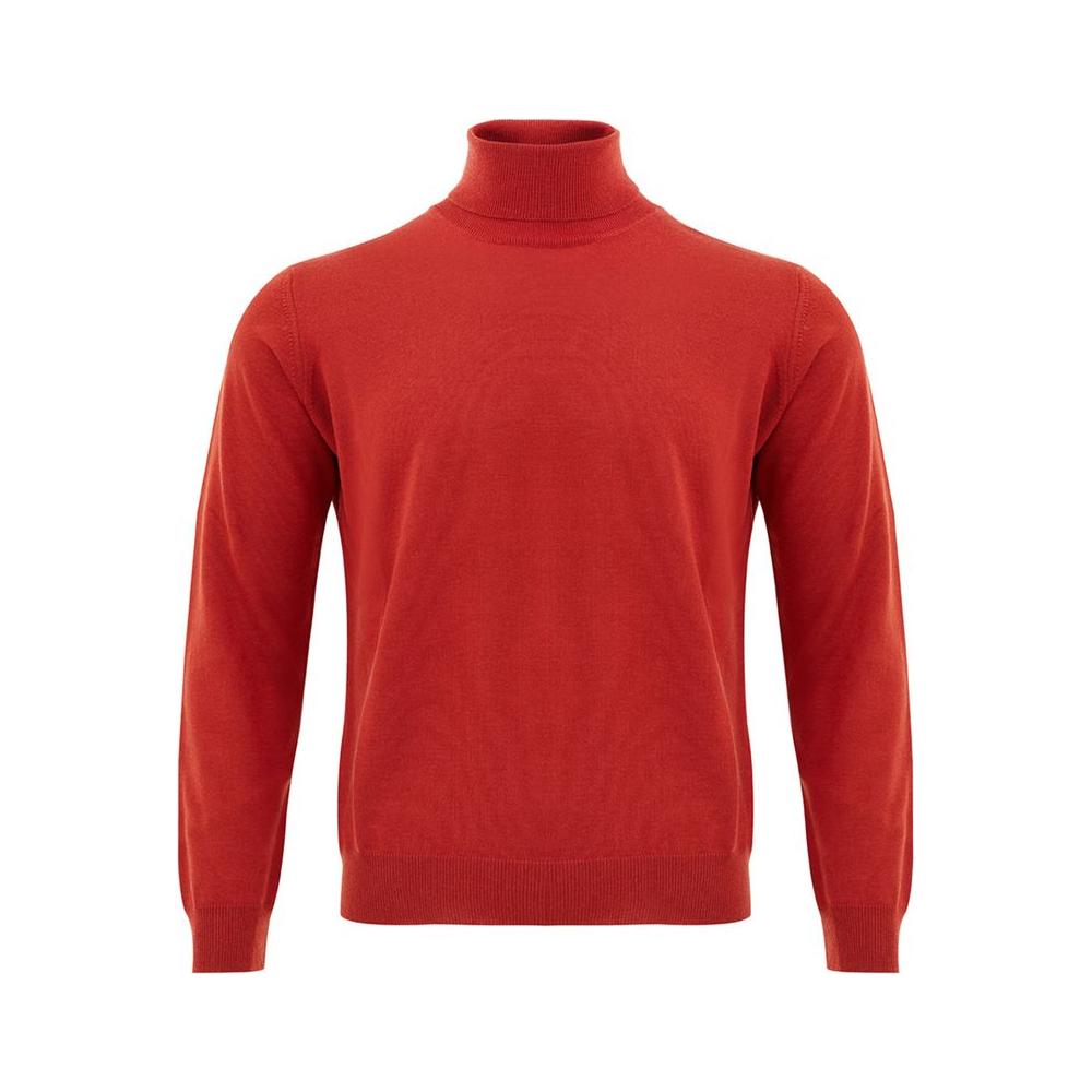 FERRANTE Elegant Wool Rich Red Sweater FERRANTE