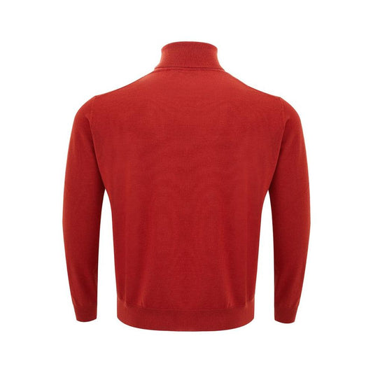 FERRANTE Elegant Wool Rich Red Sweater FERRANTE