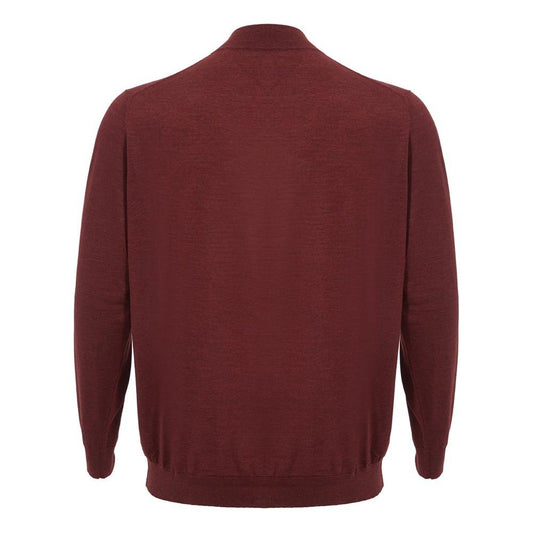 Colombo Elegant Cashmere Red Sweater for Men Colombo