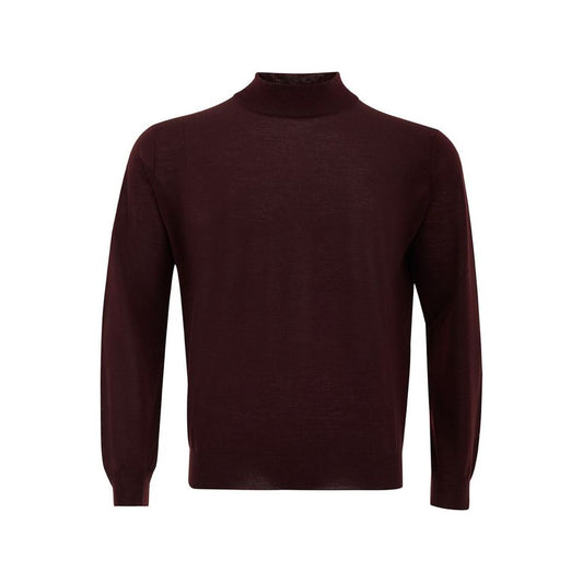 FERRANTE Elegant Red Woolen Luxury Sweater for Men FERRANTE