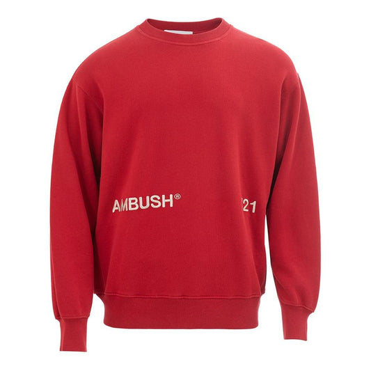 Ambush Elevated Red Cotton Sweater Ambush