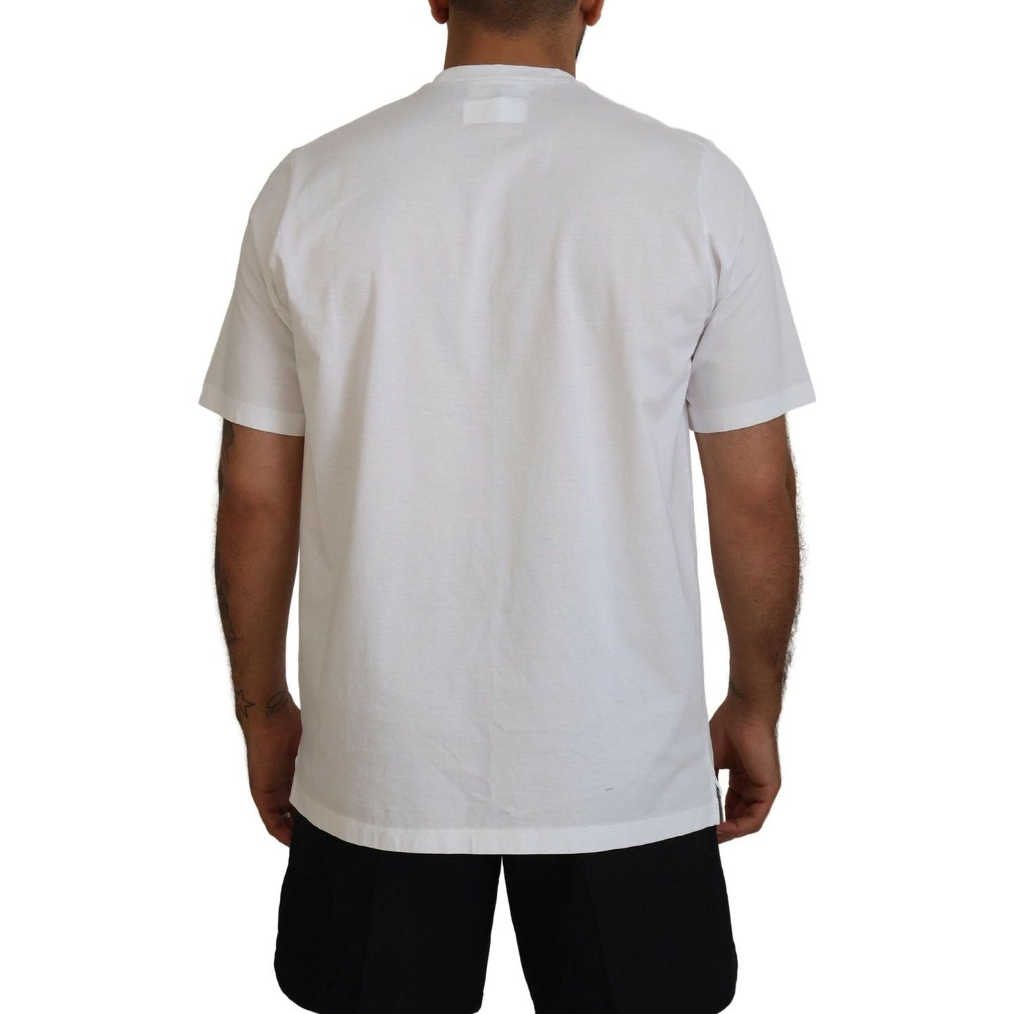 Dsquared² White Cotton Short Sleeves Crewneck T-shirt Dsquared²