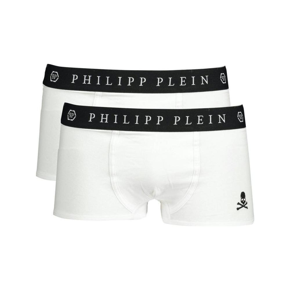 Philipp Plein White Cotton Men's Boxer