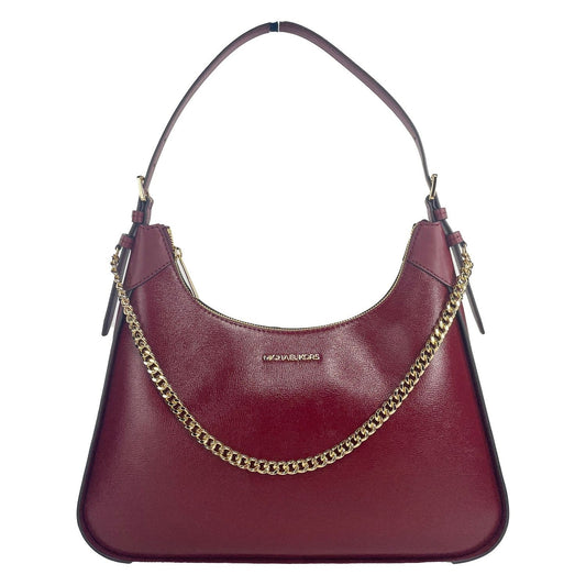 Michael Kors Wilma Large Dark Cherry Chain Shoulder Bag Michael Kors