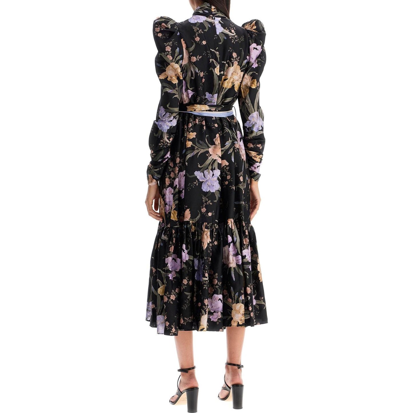 Zimmermann eden midi dress with floral print