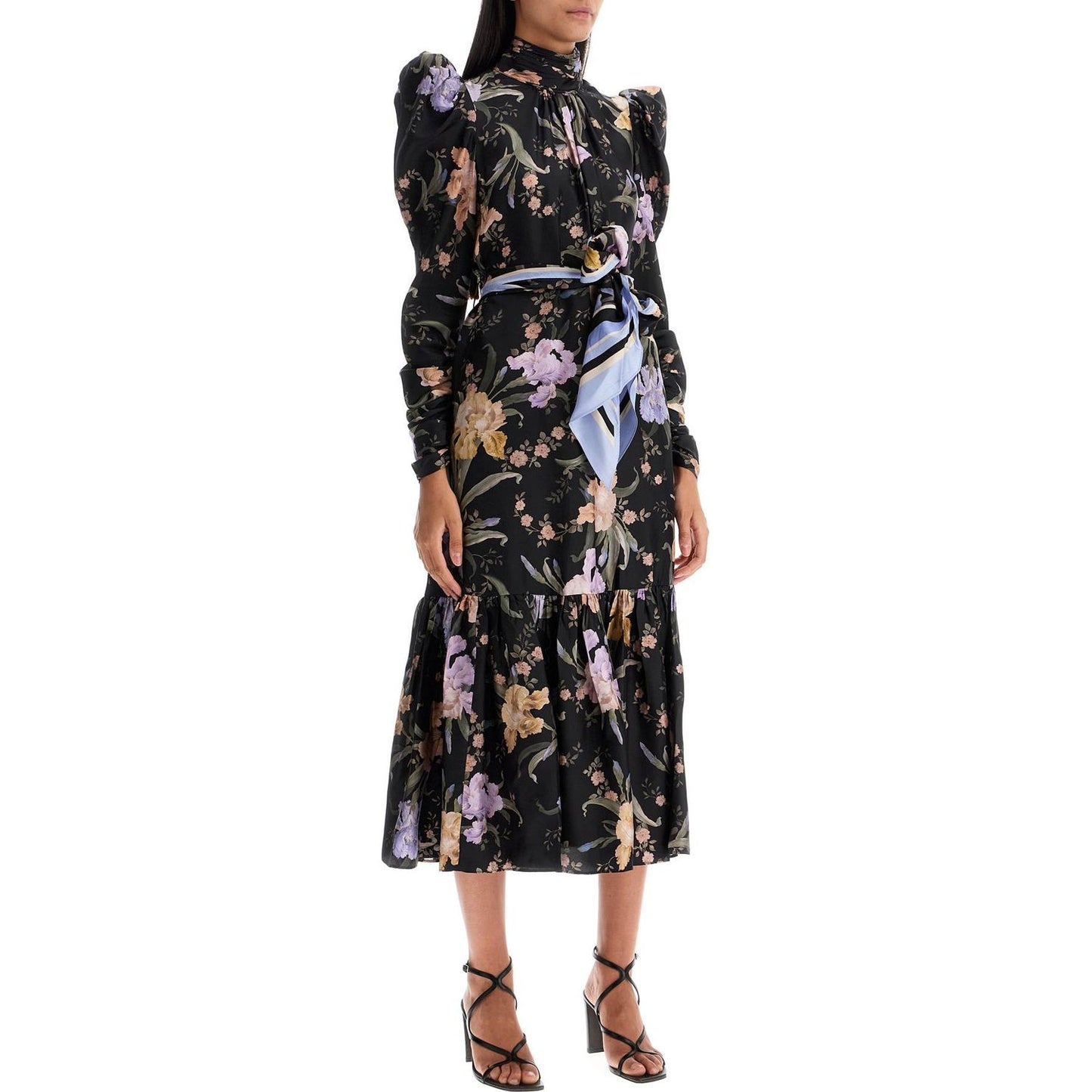 Zimmermann eden midi dress with floral print