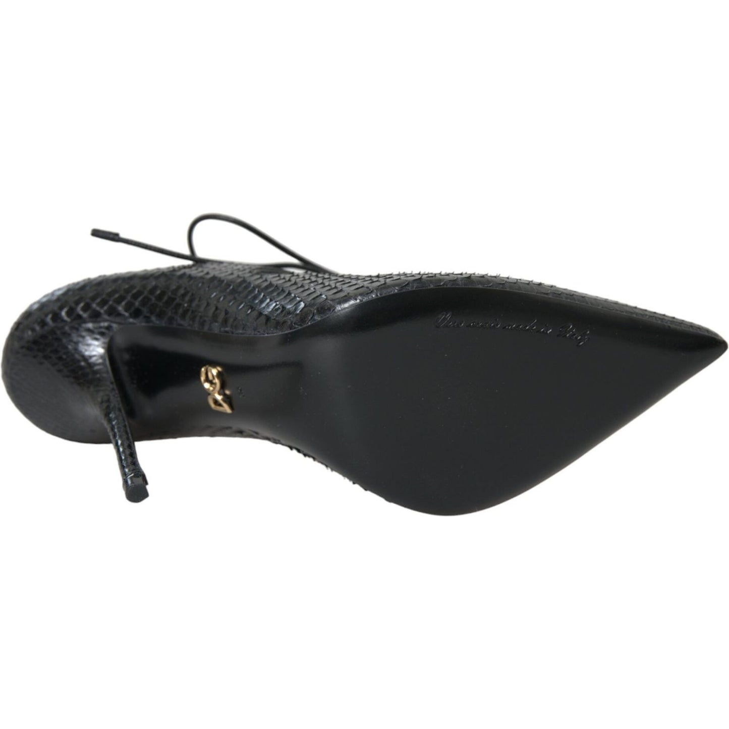 Dolce & Gabbana Black Python Leather Mary Jane Pumps Shoes Dolce & Gabbana