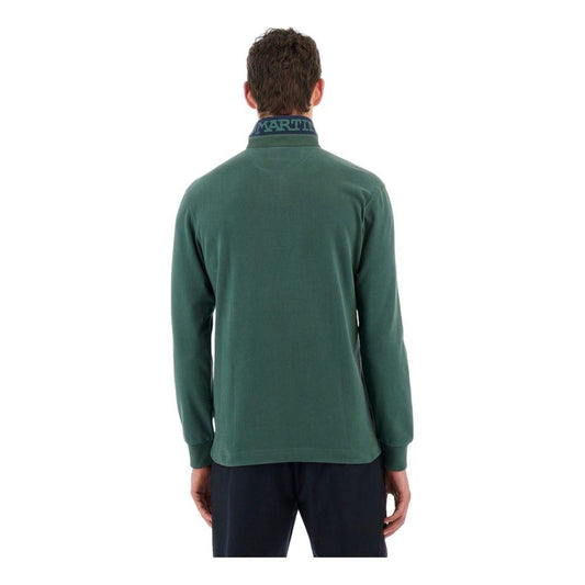 La Martina Green Cotton Polo Shirt La Martina