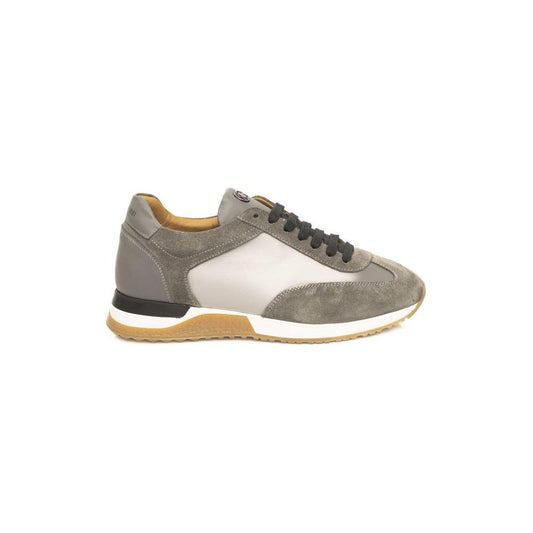 Cerruti 1881 Gray COW Leather Sneaker Cerruti 1881