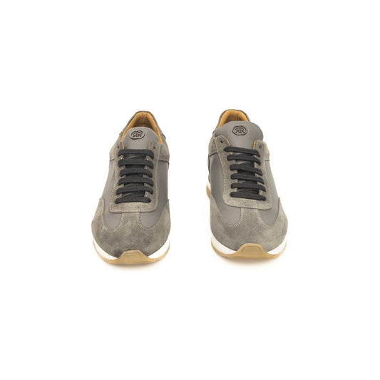 Cerruti 1881 Gray COW Leather Sneaker Cerruti 1881