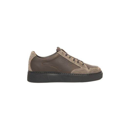 Cerruti 1881 Beige COW Leather Sneaker Cerruti 1881