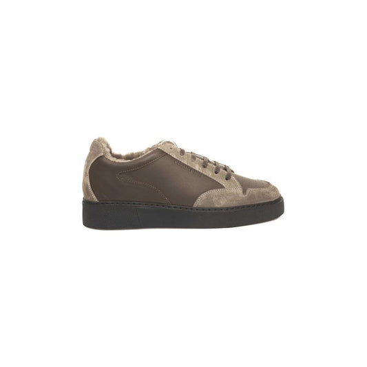 Cerruti 1881 Beige COW Leather Sneaker Cerruti 1881