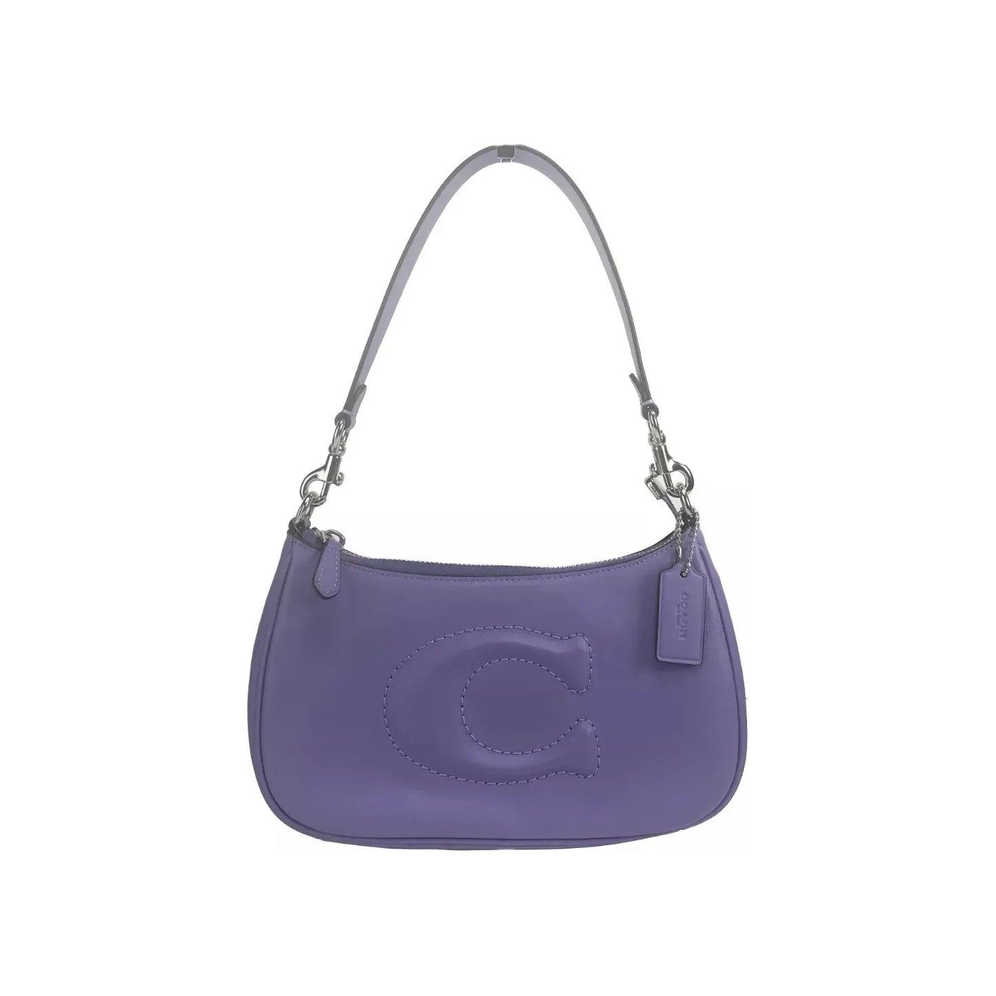 COACH Teri Smooth Leather Crossbody Bag Purse Purple COACH