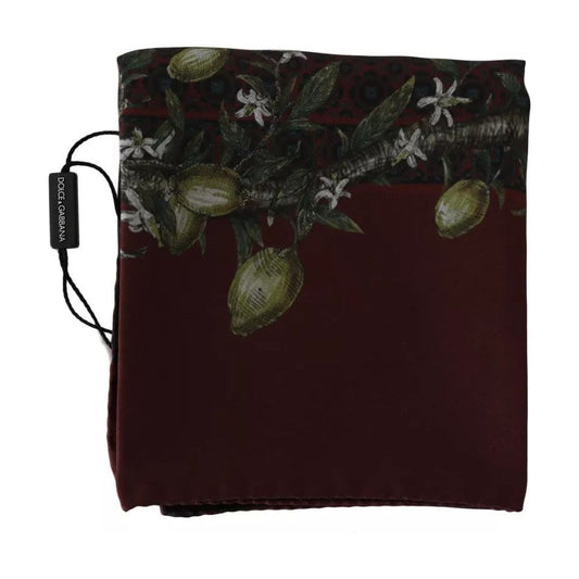 Bordeaux 100% Silk Floral Wrap Women Scarf