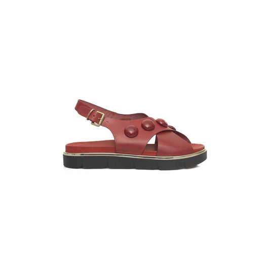 Cerruti 1881 Red COW Leather Sandal Cerruti 1881