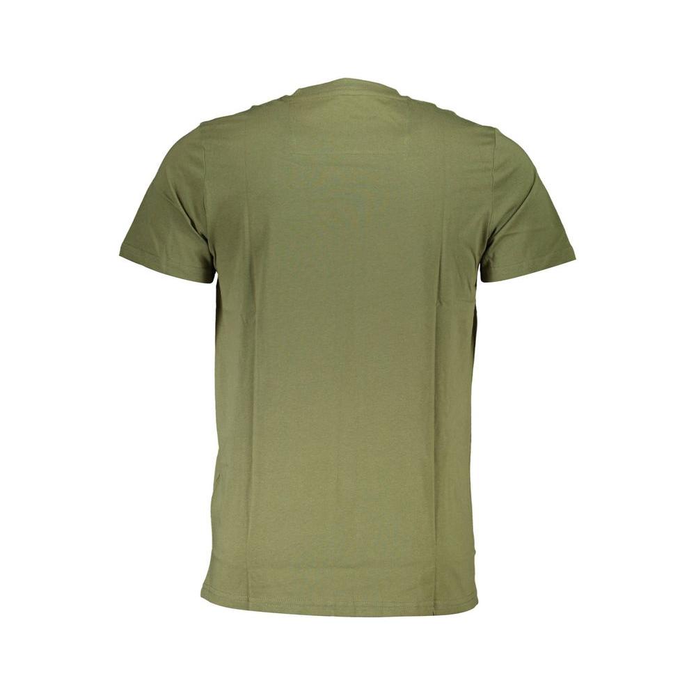 Cavalli Class Green Cotton T-Shirt Cavalli Class