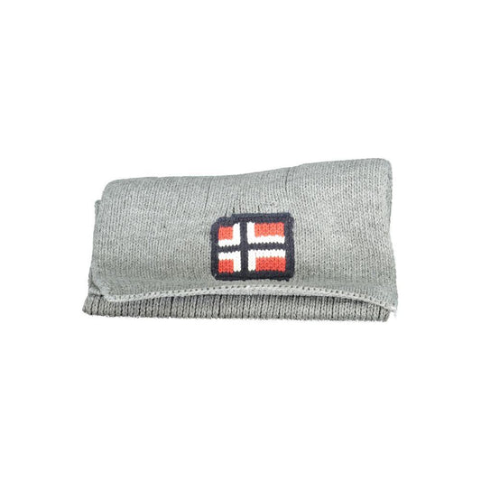 Norway 1963 Gray Acrylic Scarf Norway 1963