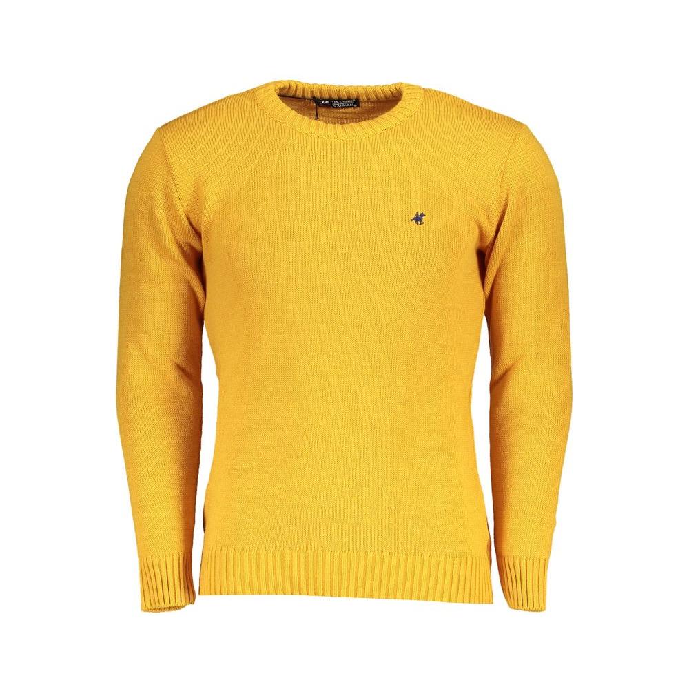 U.S. Grand Polo Yellow Fabric Sweater U.S. Grand Polo