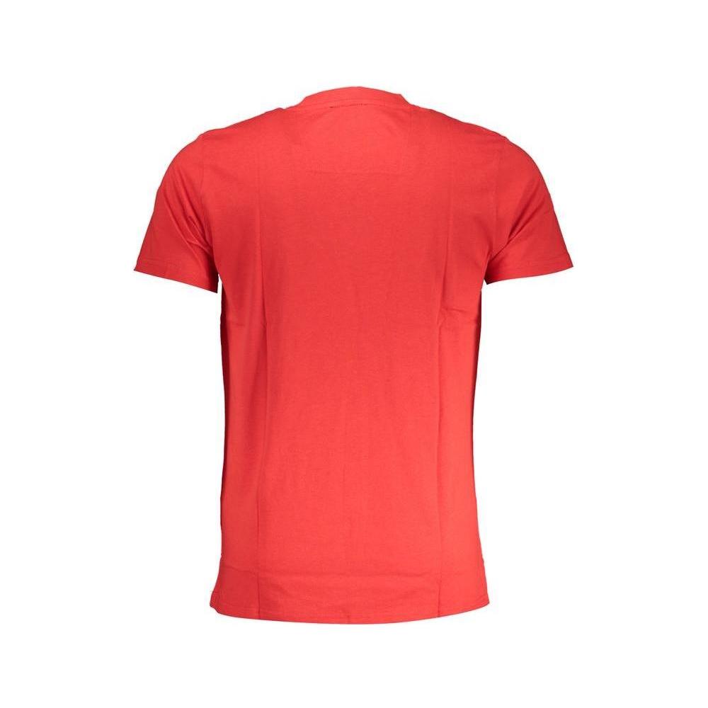 Cavalli Class Red Cotton T-Shirt Cavalli Class