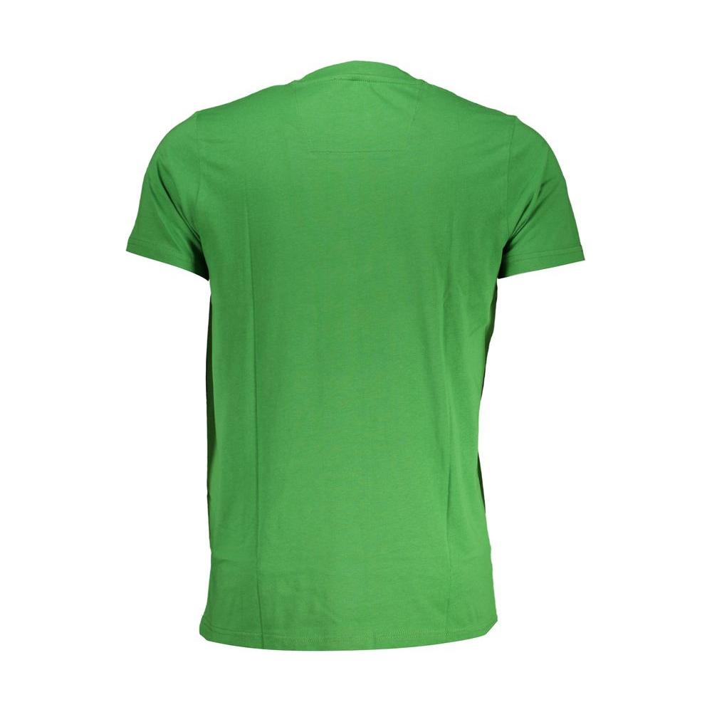 Cavalli Class Green Cotton T-Shirt Cavalli Class