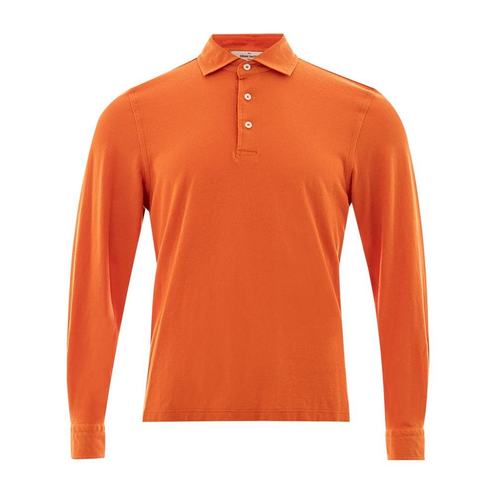 Gran Sasso Elegant Orange Cotton Polo for Men Gran Sasso