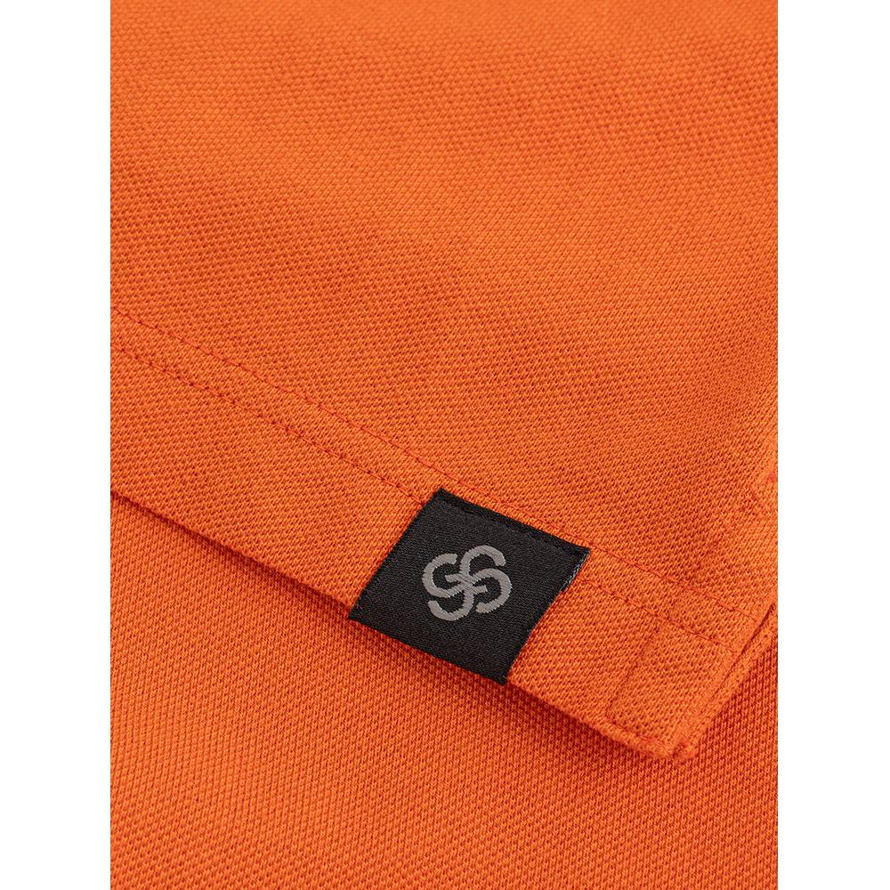 Gran Sasso Elegant Orange Cotton Polo for Men Gran Sasso