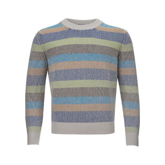 Gran Sasso Elegant Multicolor Cashmere Sweater for Men Gran Sasso