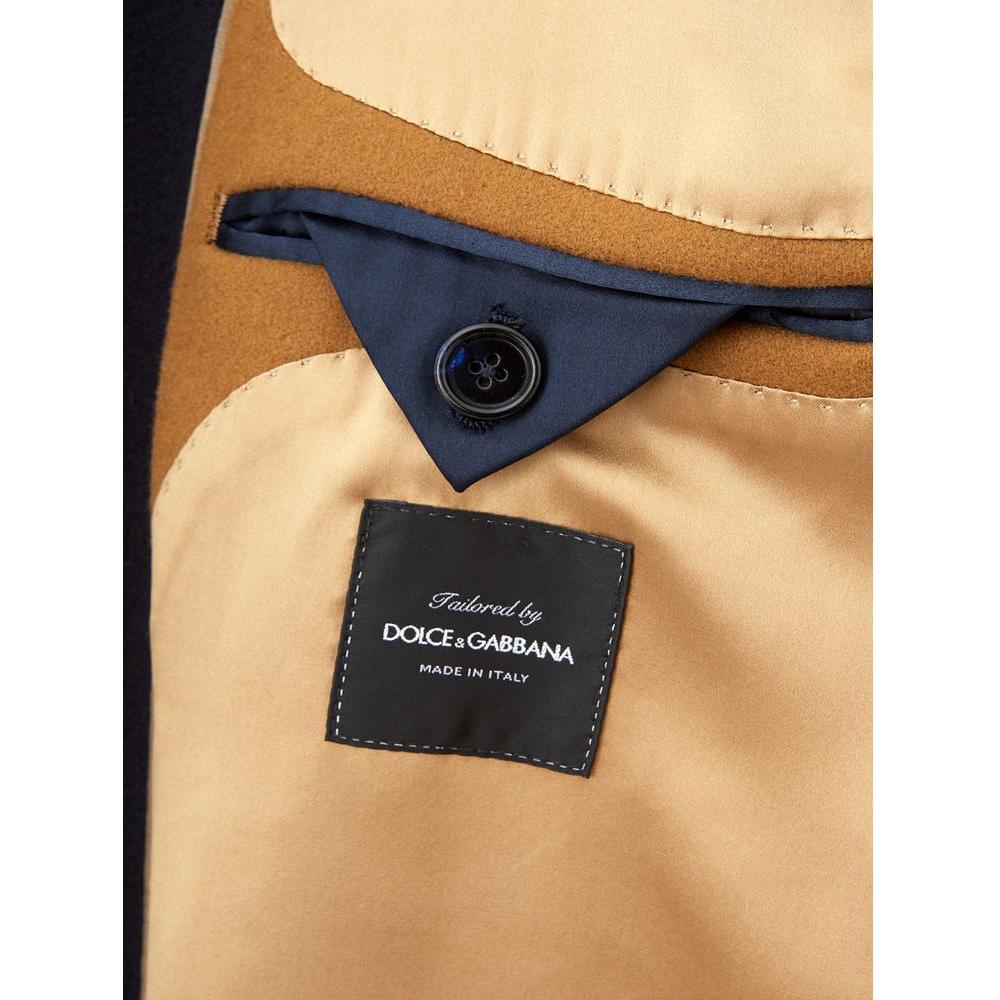 Dolce & Gabbana Elegant Blue Wool Jacket for Men Dolce & Gabbana