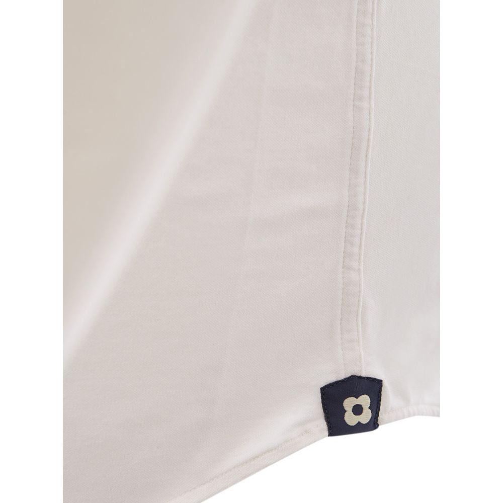 Lardini Elegant White Cotton Men's Shirt Lardini