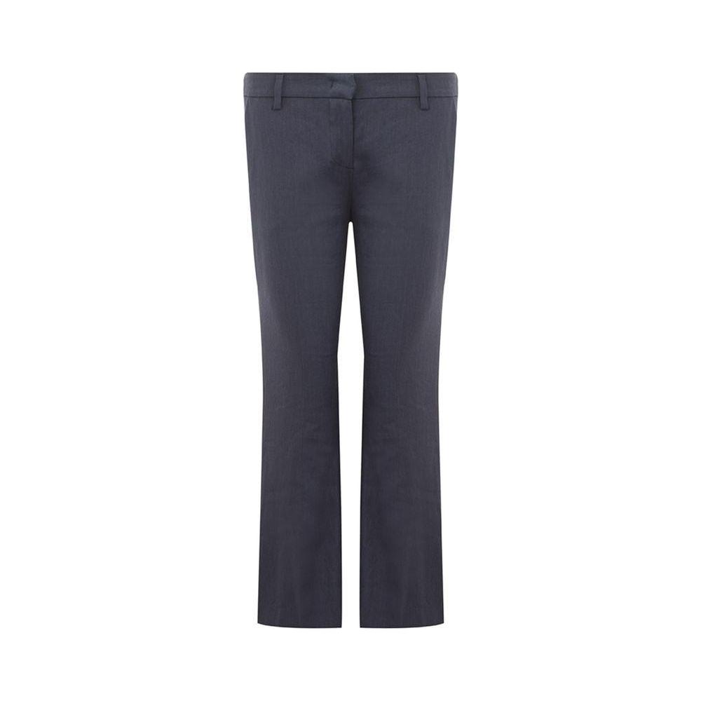 Lardini Chic Blue Linen Trousers Lardini